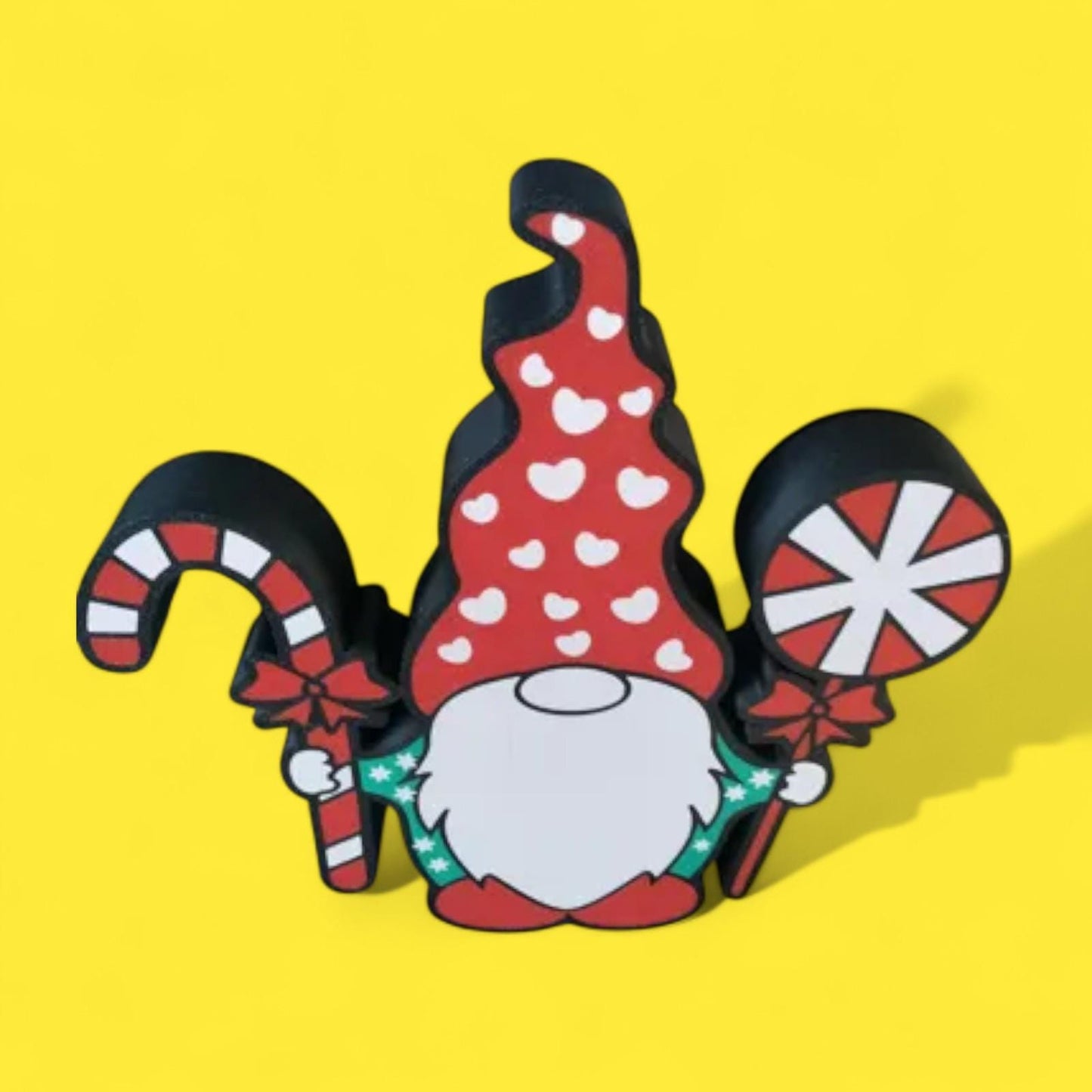 Weihnachten Gnome LED Lampe - Leuchtbox