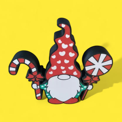 Weihnachten Gnome LED Lampe - Leuchtbox