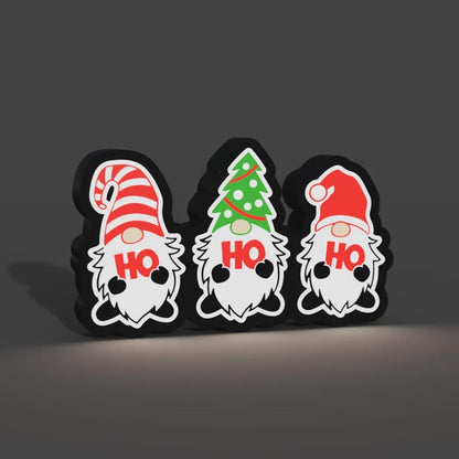 Weihnachten Gnome LED Lampe - Leuchtbox