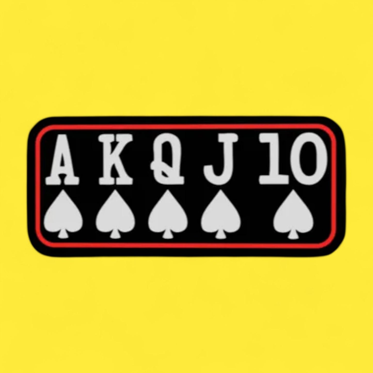 Rote Spielkarten LED Lampe - Leuchtbox