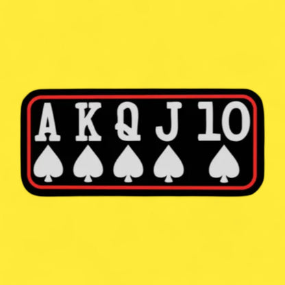 Rote Spielkarten LED Lampe - Leuchtbox