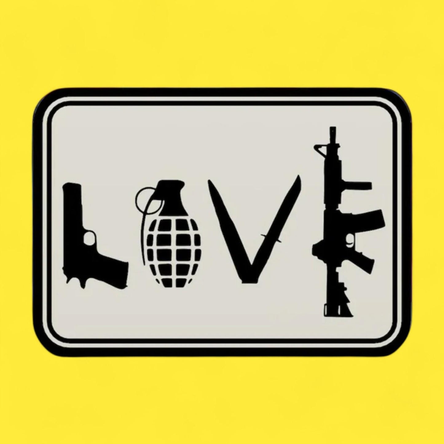 Waffe Air Soft LOVE LED Lampe - Leuchtbox