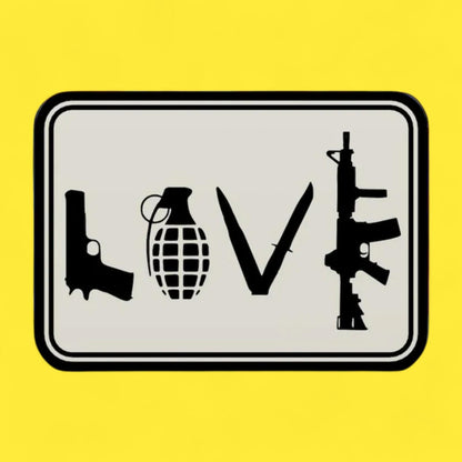 Waffe Air Soft LOVE LED Lampe - Leuchtbox