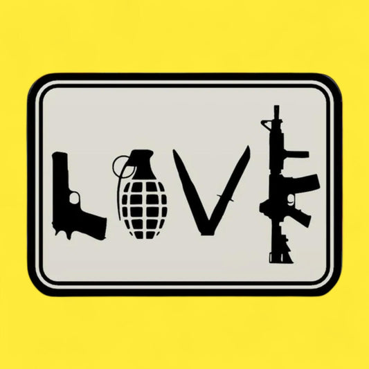 Waffe Air Soft LOVE LED Lampe - Leuchtbox