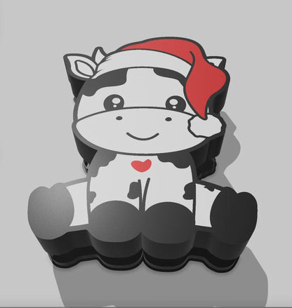 Weihnachten Kuh LED Lampe - Leuchtbox