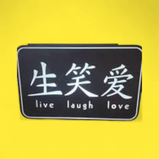 Valentinstag Live Laugh Love LED Lampe - Leuchtbox