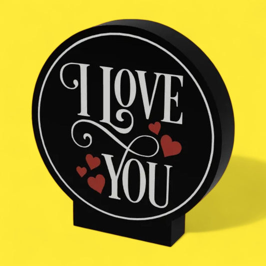 Valentinstag I Love You LED Lampe - Leuchtbox