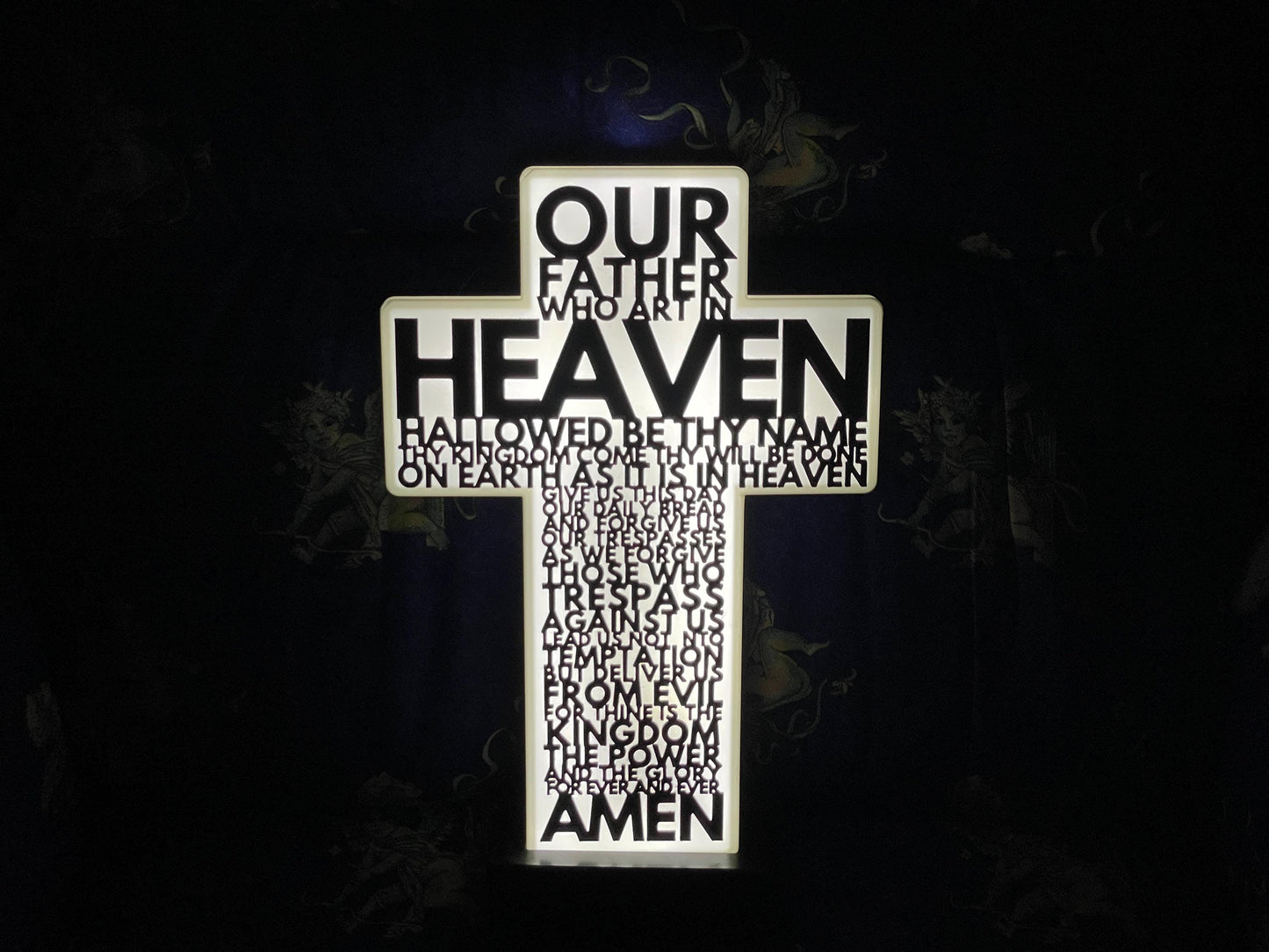 Glaube Jesus Kreuz LED Lampe - Leuchtbox