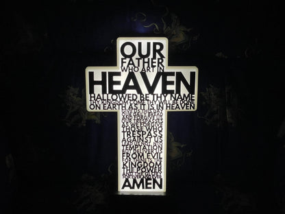 Glaube Jesus Kreuz LED Lampe - Leuchtbox