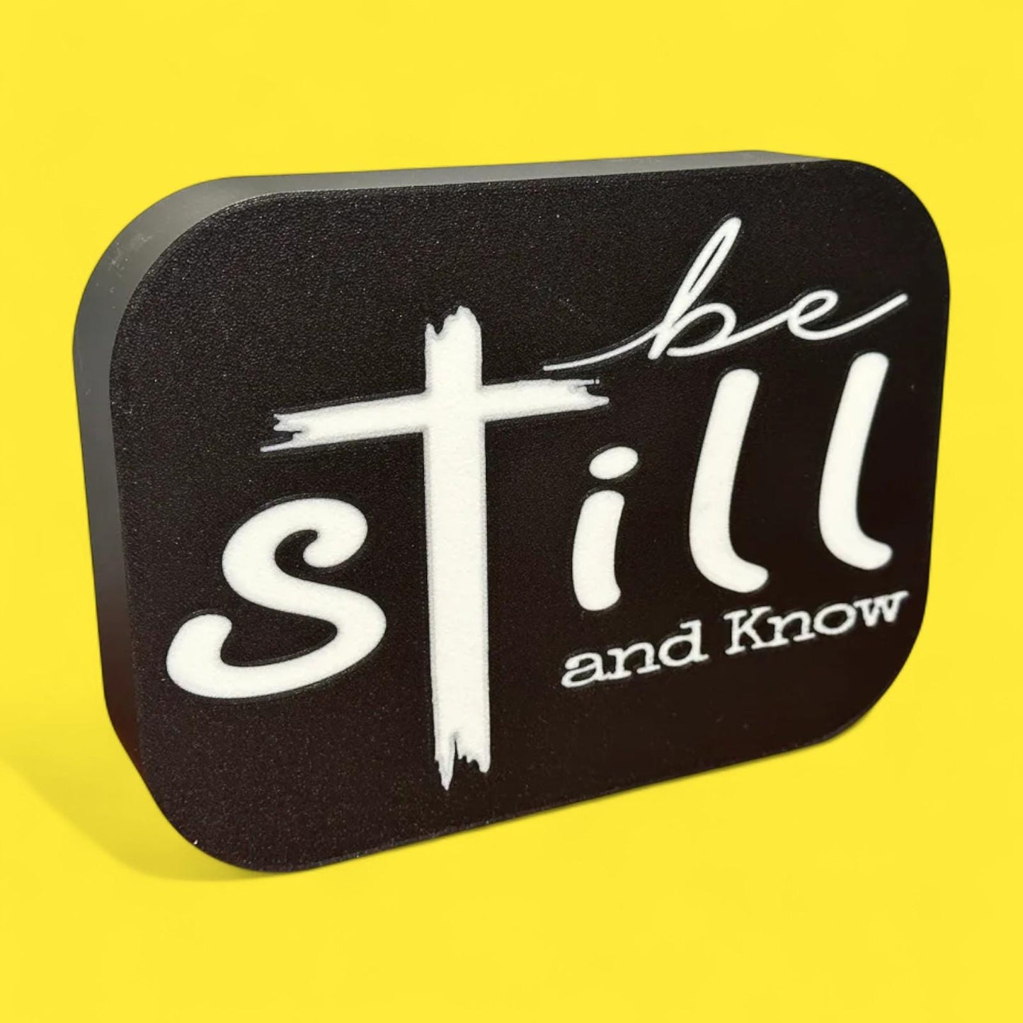 Glaube Jesus Be Still and Know LED Lampe - Leuchtbox