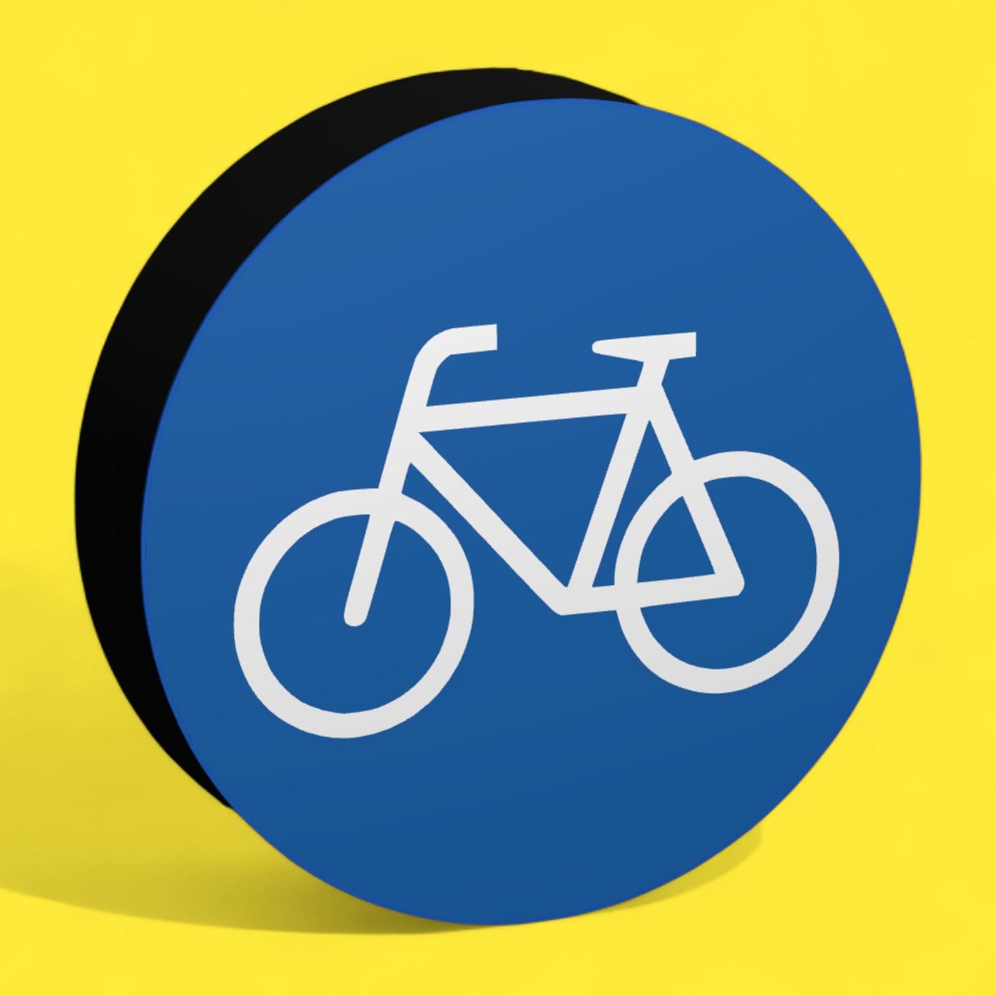 Radweg - Verkehrszeichen / Verkehrsschild / Warnzeichen Auto LED Lampe - Leuchtbox