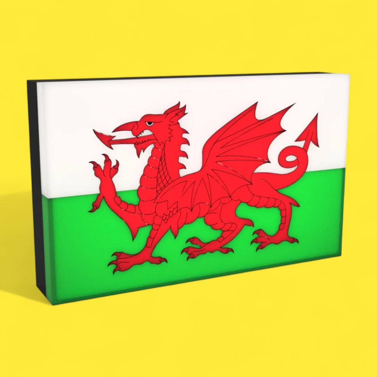 Flagge Wales LED Lampe - Leuchtbox