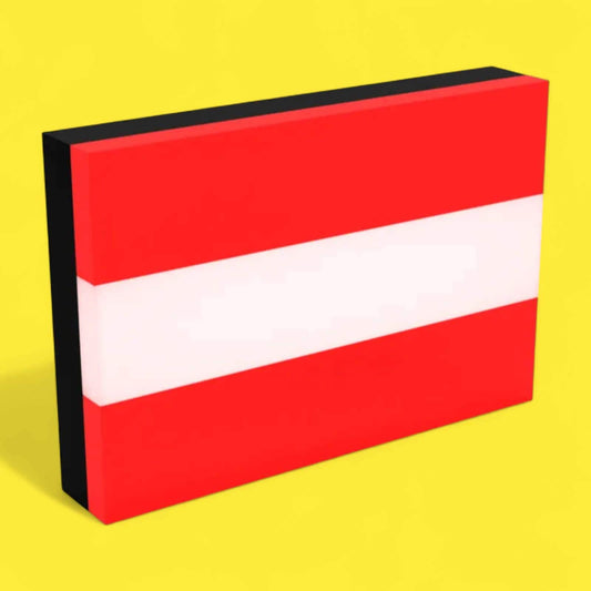 Flagge Österreich LED Lampe - Leuchtbox