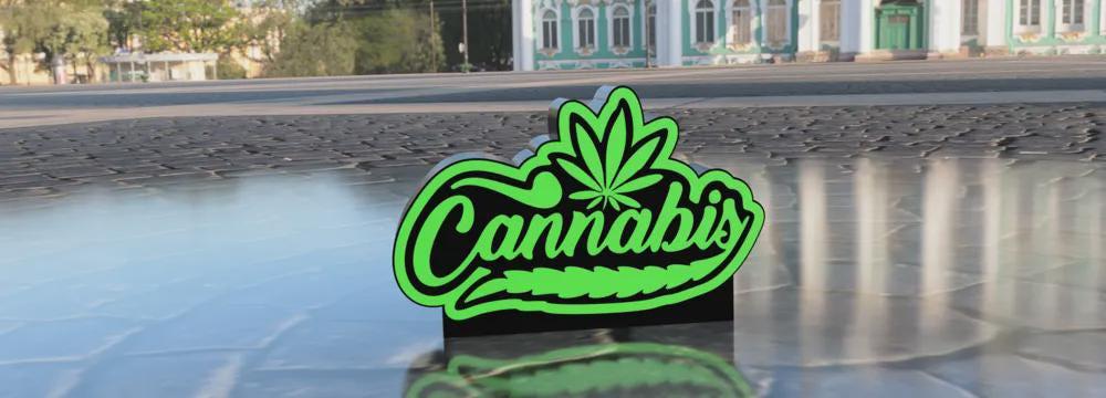 Weed 420 Cannabis LED Lampe - Leuchtbox