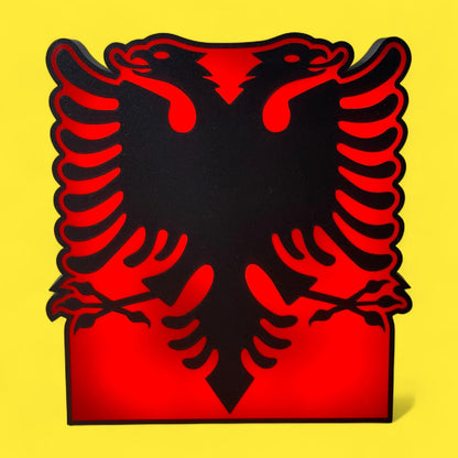 Flagge Albanien LED Lampe - Leuchtbox