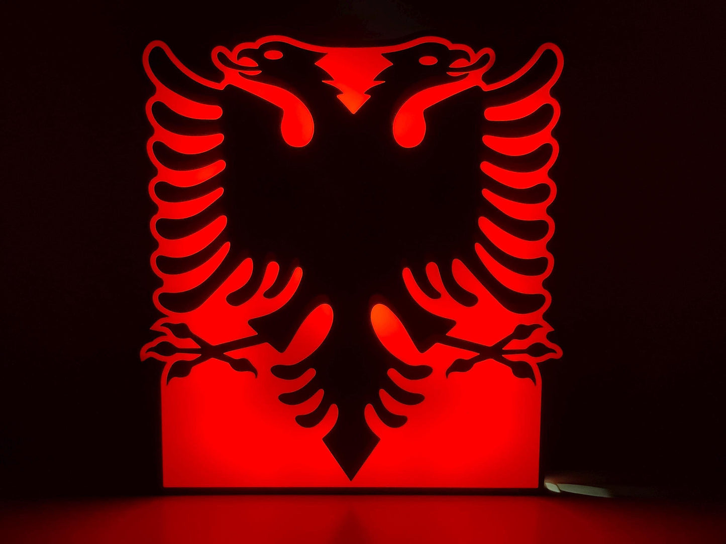 Flagge Albanien LED Lampe - Leuchtbox