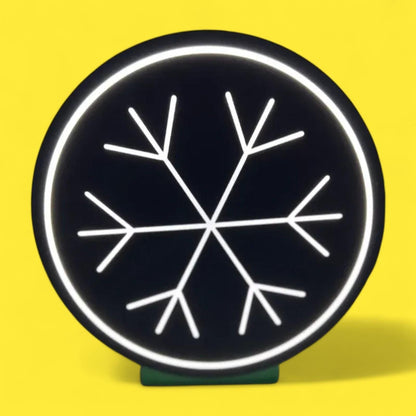Weihnachten Schneeflocke LED Lampe - Leuchtbox