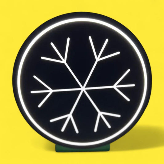 Weihnachten Schneeflocke LED Lampe - Leuchtbox