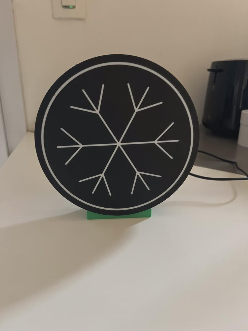 Weihnachten Schneeflocke LED Lampe - Leuchtbox