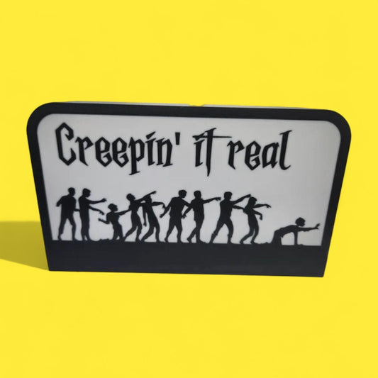 Halloween Creepin it Real LED Lampe - Leuchtbox
