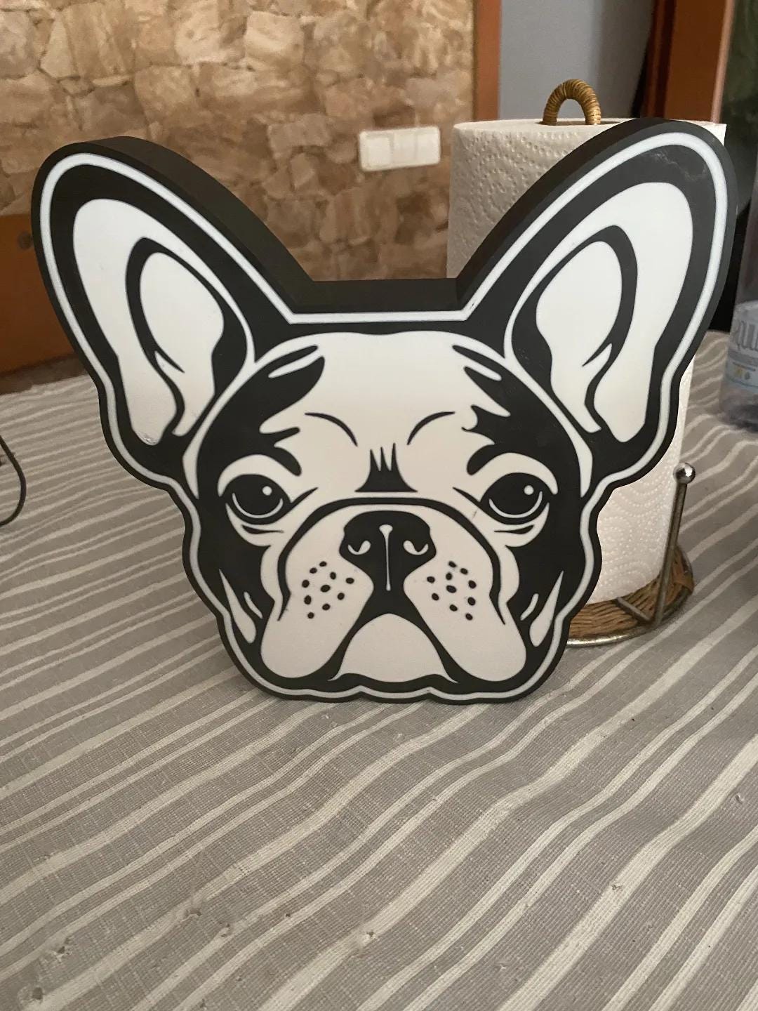 Tier Hund Französische Bulldogge LED Lampe - Leuchtbox