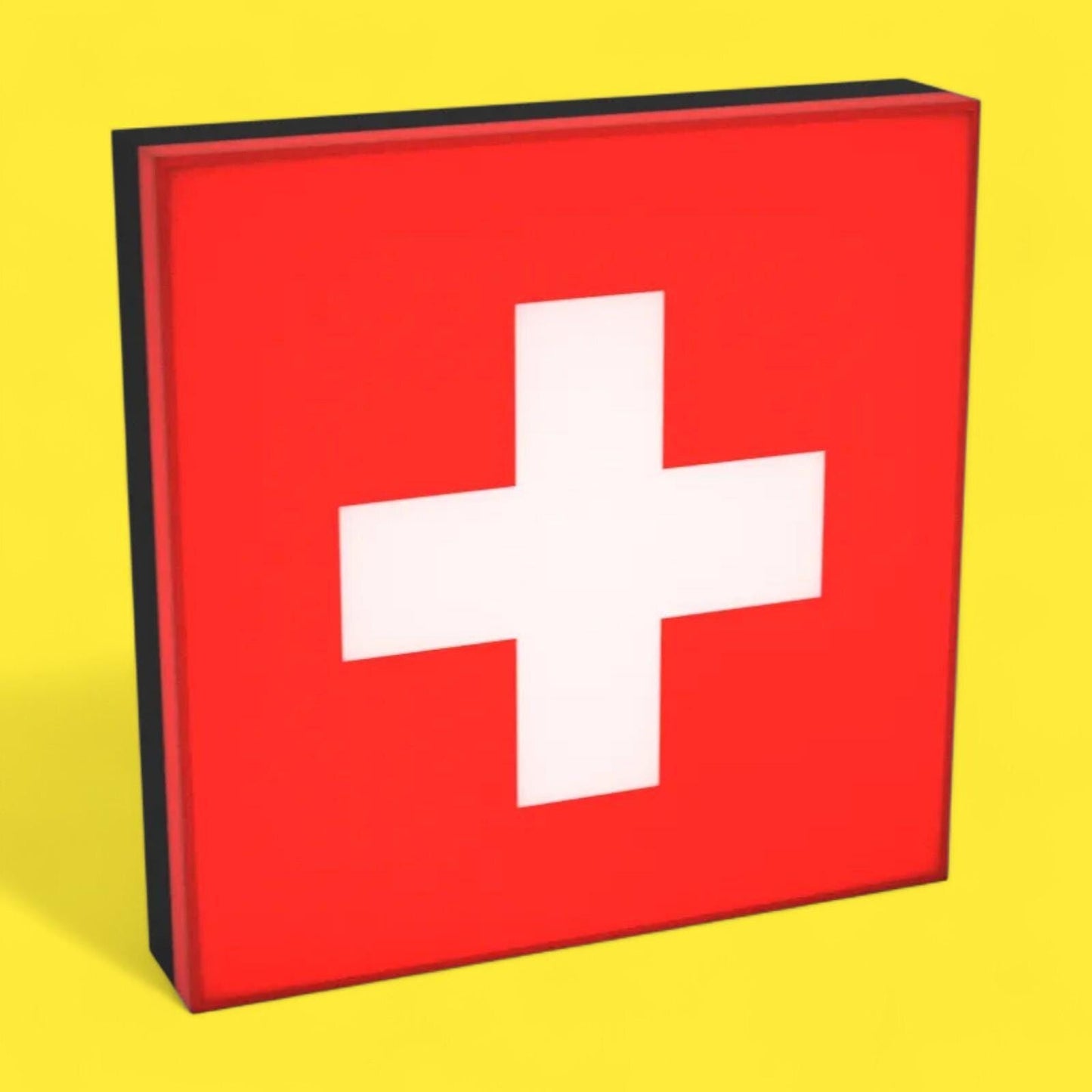 Flagge Schweiz LED Lampe - Leuchtbox