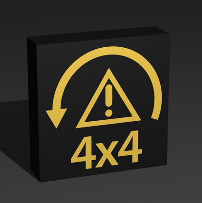 Warnleuchte 4x4 Grip Gelb Auto LED Lampe - Leuchtbox