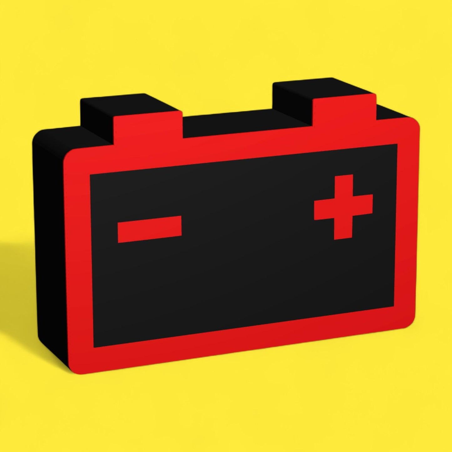 Warnleuchte Batterie Rot Auto LED Lampe - Leuchtbox