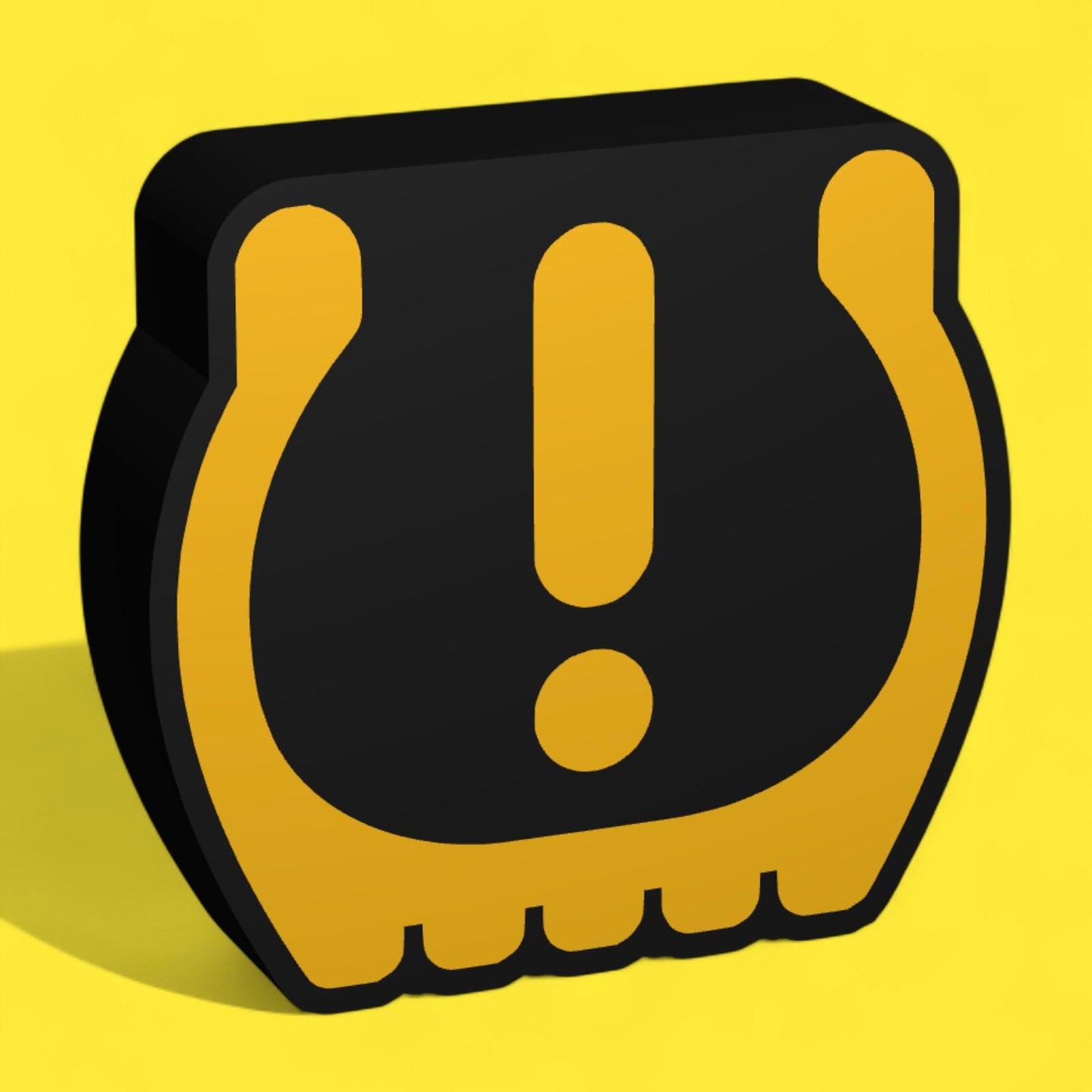 Warnleuchte Reifendruck Gelb Auto LED Lampe - Leuchtbox