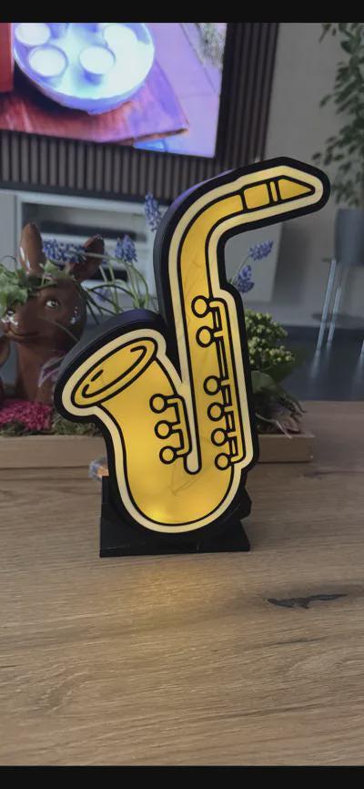 Musik Instrument Saxofon Lampe