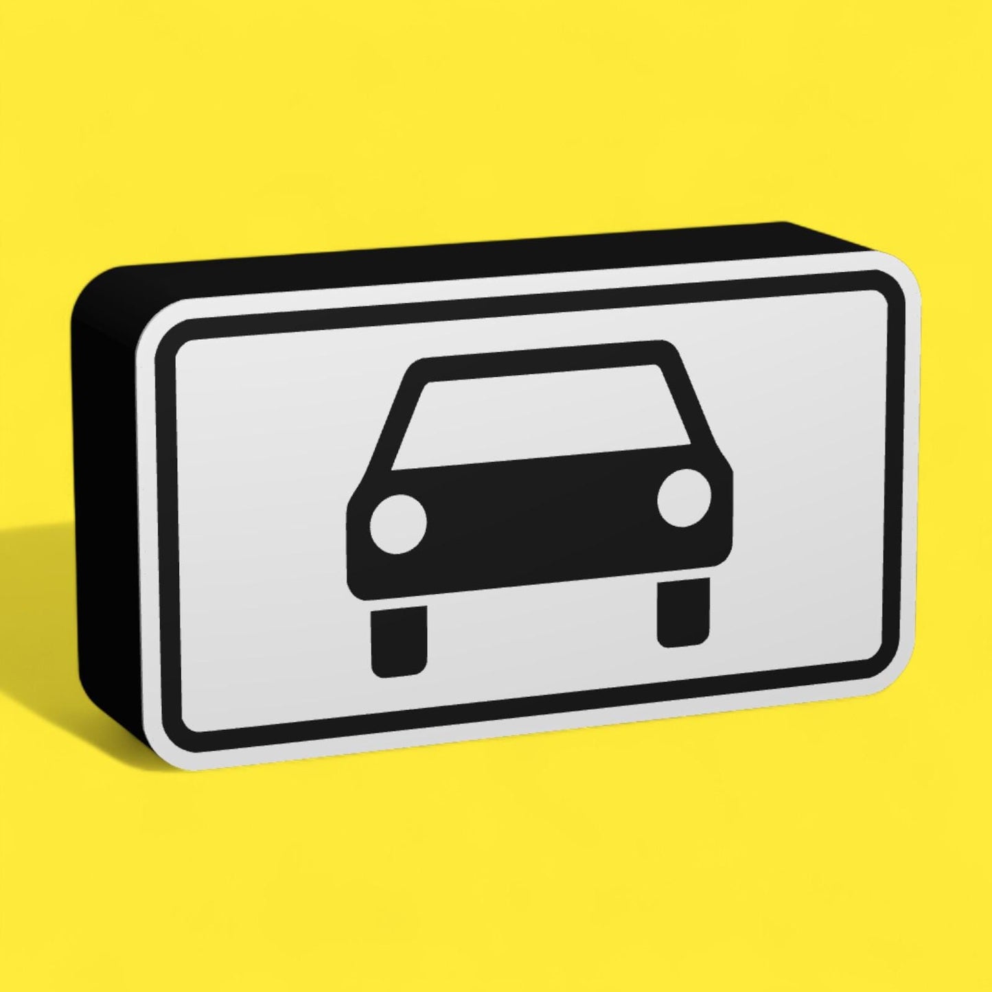 PKW - Verkehrszeichen / Verkehrsschild / Warnzeichen Auto LED Lampe - Leuchtbox