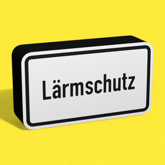 Lärmschutz - Verkehrszeichen / Verkehrsschild / Warnzeichen Auto LED Lampe - Leuchtbox