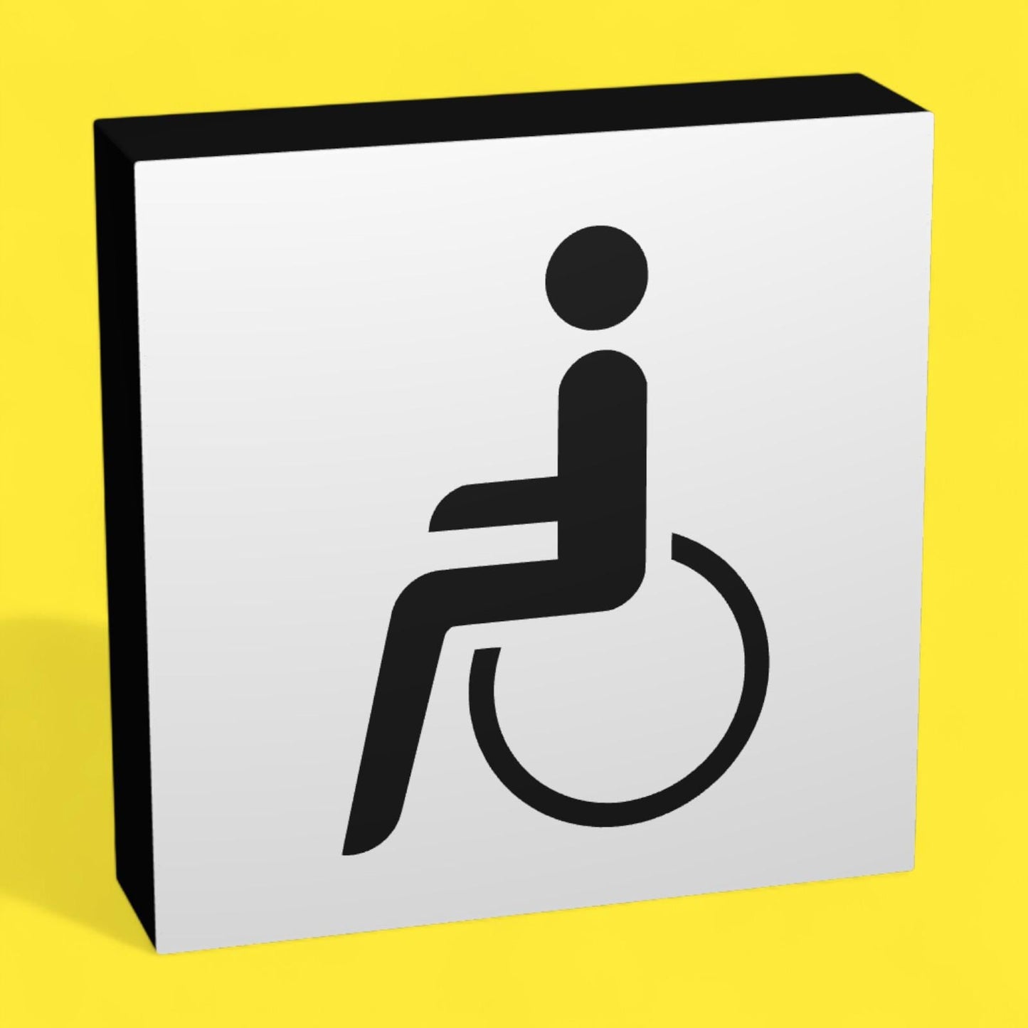 Rollstuhl - Verkehrszeichen / Verkehrsschild / Warnzeichen Auto LED Lampe - Leuchtbox