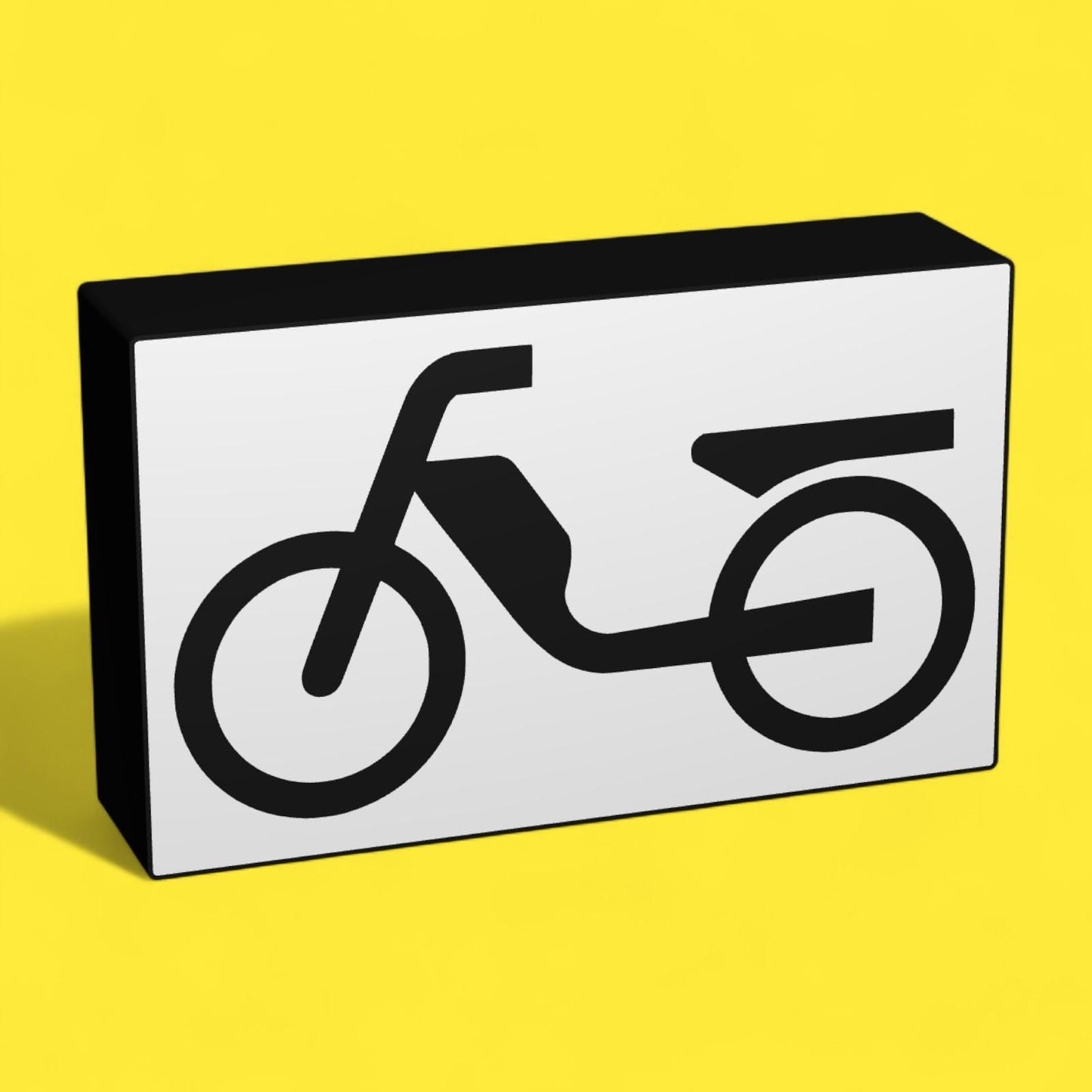 Sinnbild Mofa - Verkehrszeichen / Verkehrsschild / Warnzeichen Auto LED Lampe - Leuchtbox