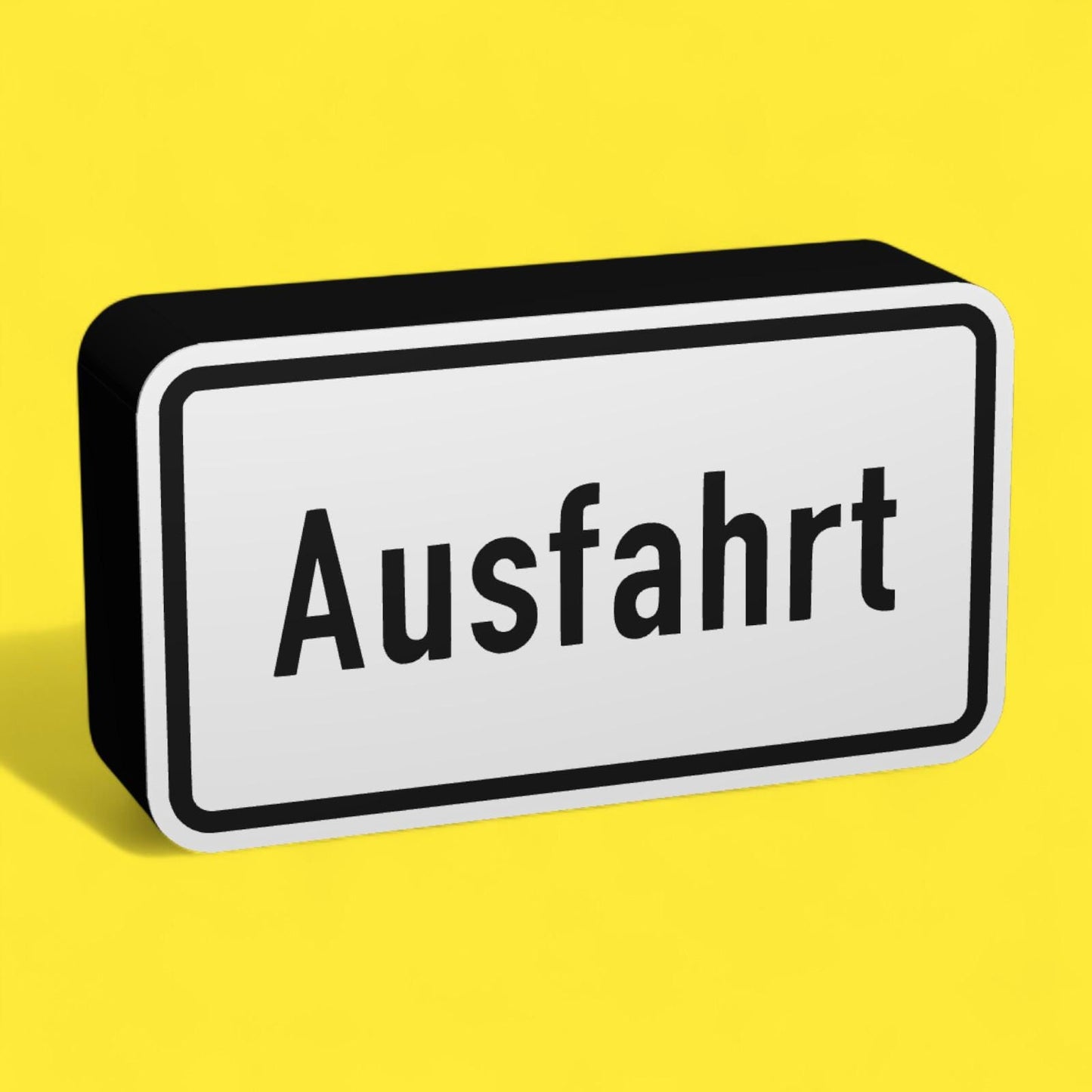 Ausfahrt - Verkehrszeichen / Verkehrsschild / Warnzeichen Auto LED Lampe - Leuchtbox