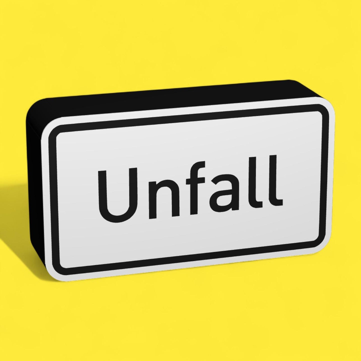 Unfall - Verkehrszeichen / Verkehrsschild / Warnzeichen Auto LED Lampe - Leuchtbox