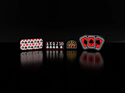 Muster Spielkarten Lampe