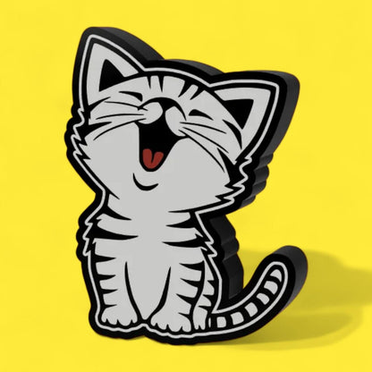 Tier Katze Lachen Lampe