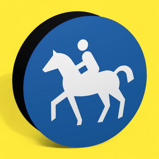 Reitweg - Verkehrszeichen / Verkehrsschild / Warnzeichen Auto LED Lampe - Leuchtbox