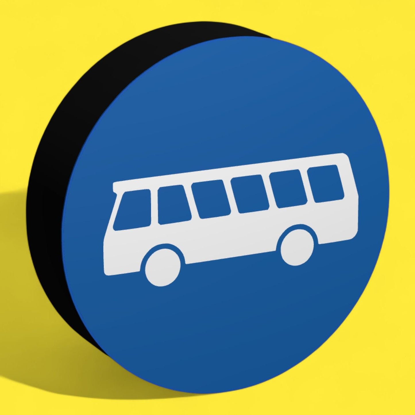 Bussonderfahrstreifen - Verkehrszeichen / Verkehrsschild / Warnzeichen Auto LED Lampe - Leuchtbox