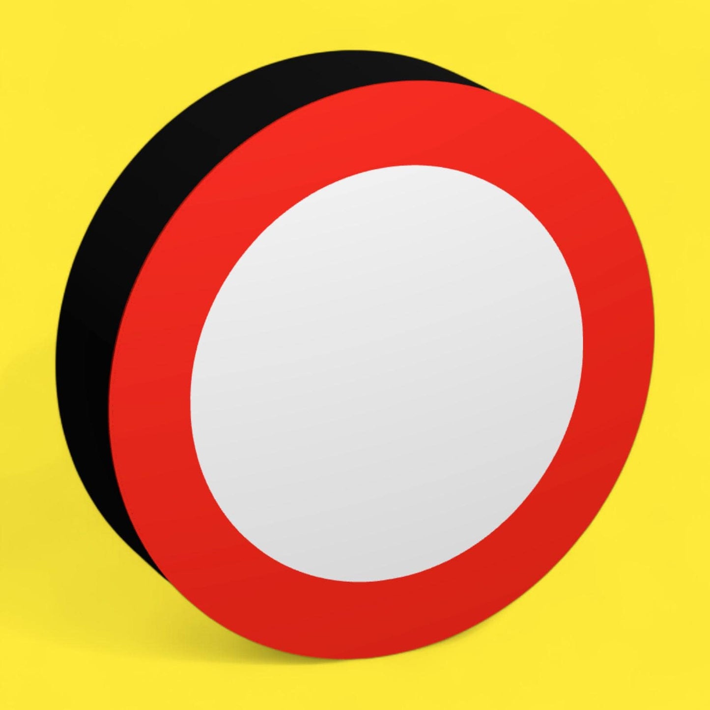 Verbot für Fahrzeuge aller Art - Verkehrszeichen / Verkehrsschild / Warnzeichen Auto LED Lampe - Leuchtbox