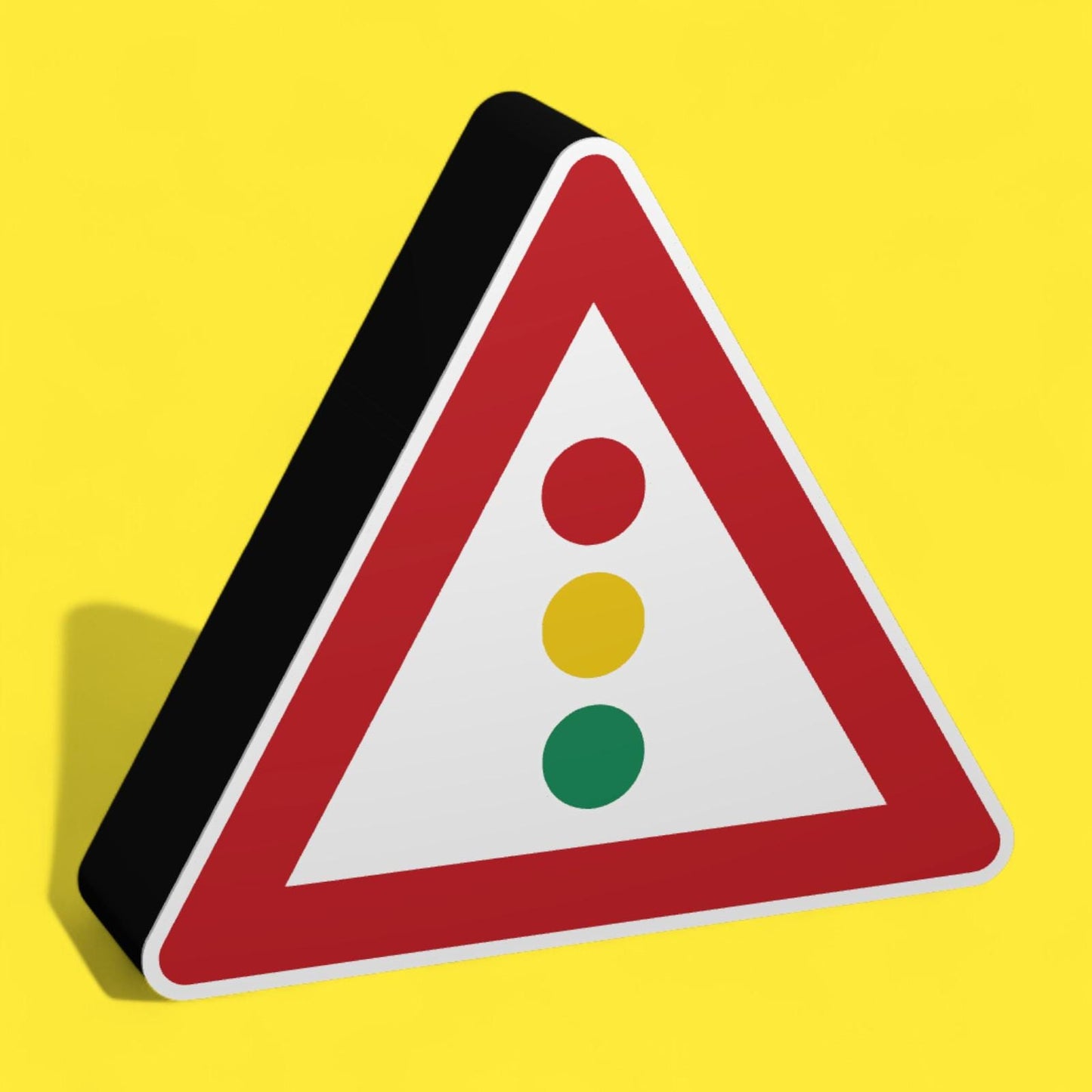 Ampel - Verkehrszeichen / Verkehrsschild / Warnzeichen Auto LED Lampe - Leuchtbox