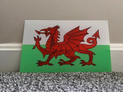 Flagge Wales LED Lampe - Leuchtbox