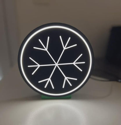 Weihnachten Schneeflocke LED Lampe - Leuchtbox