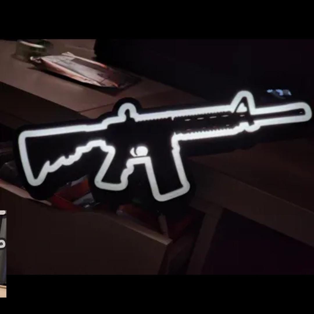 Waffe Air Soft AR LED Lampe - Leuchtbox