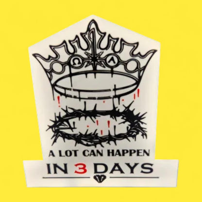 Glaube Jesus A Lot Can Happen in 3 Days LED Lampe - Leuchtbox