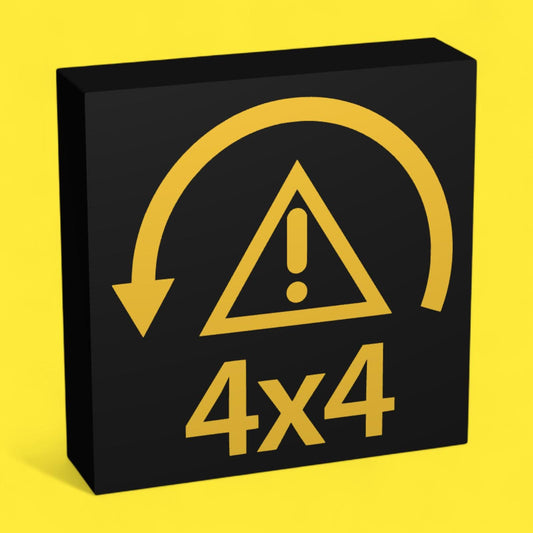 Warnleuchte 4x4 Grip Gelb Auto LED Lampe - Leuchtbox