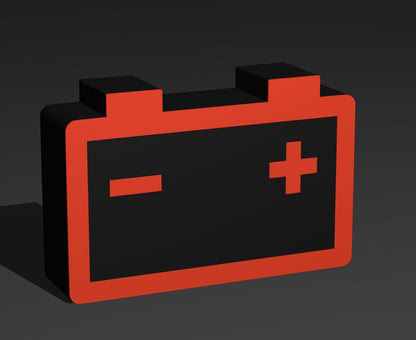 Warnleuchte Batterie Rot Auto LED Lampe - Leuchtbox