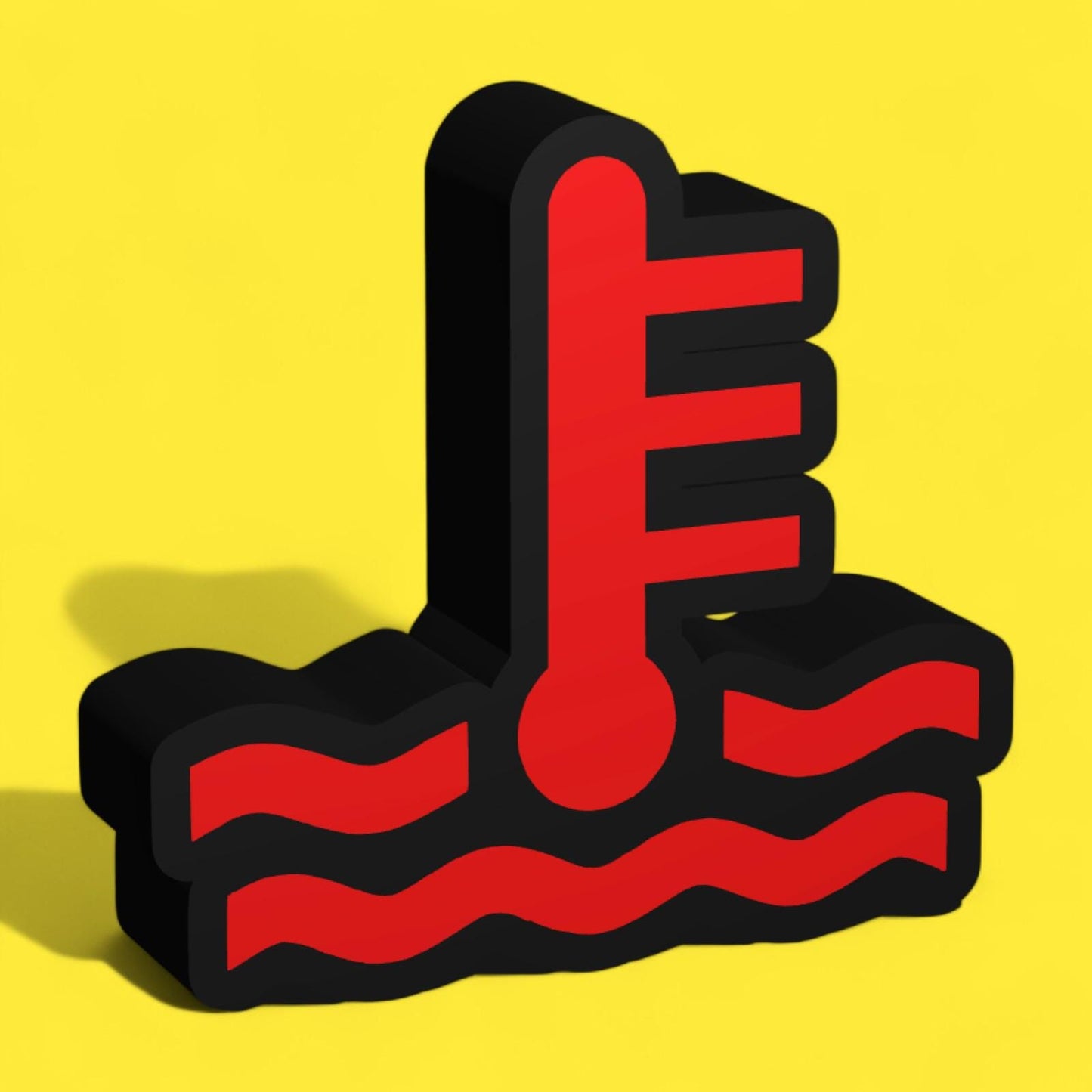 Warnleuchte Kühlmitteltemperatur Rot Auto LED Lampe - Leuchtbox