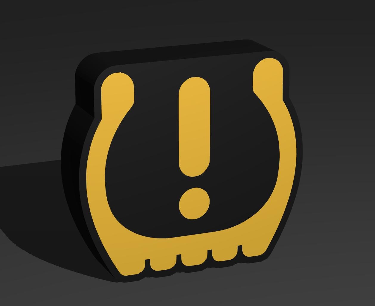 Warnleuchte Reifendruck Gelb Auto LED Lampe - Leuchtbox